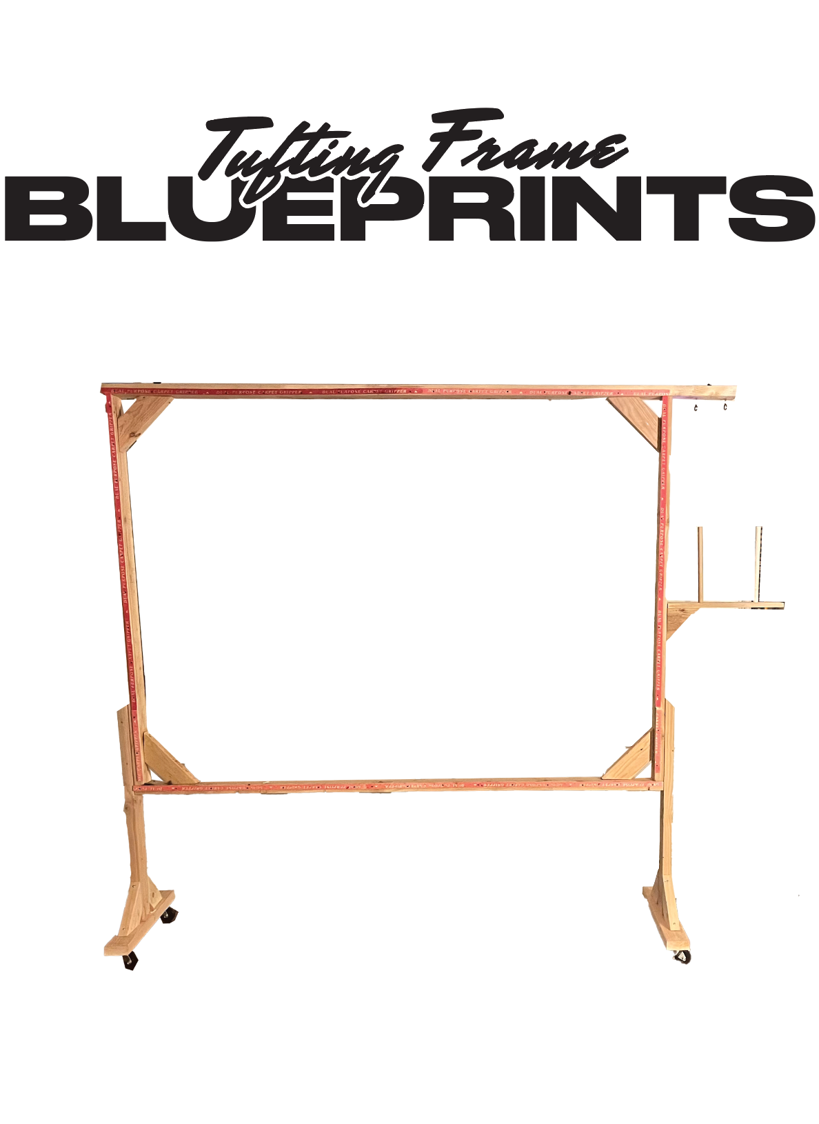 PDF Tufting Frame Blueprints/Material List