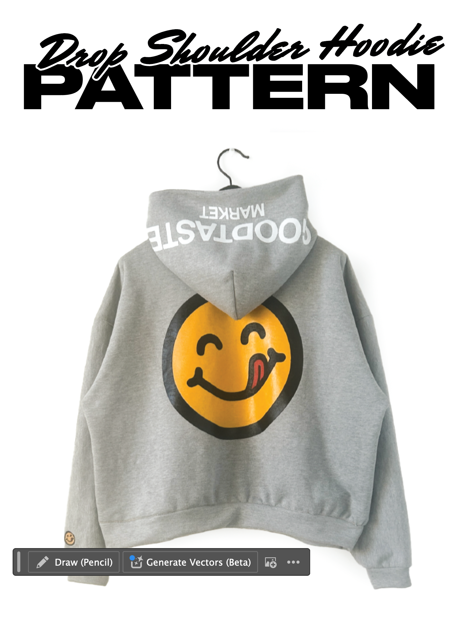 PDF Cropped Drop-Shoulder Sewing Pattern